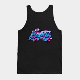 Accountant - Street Art Style Tank Top